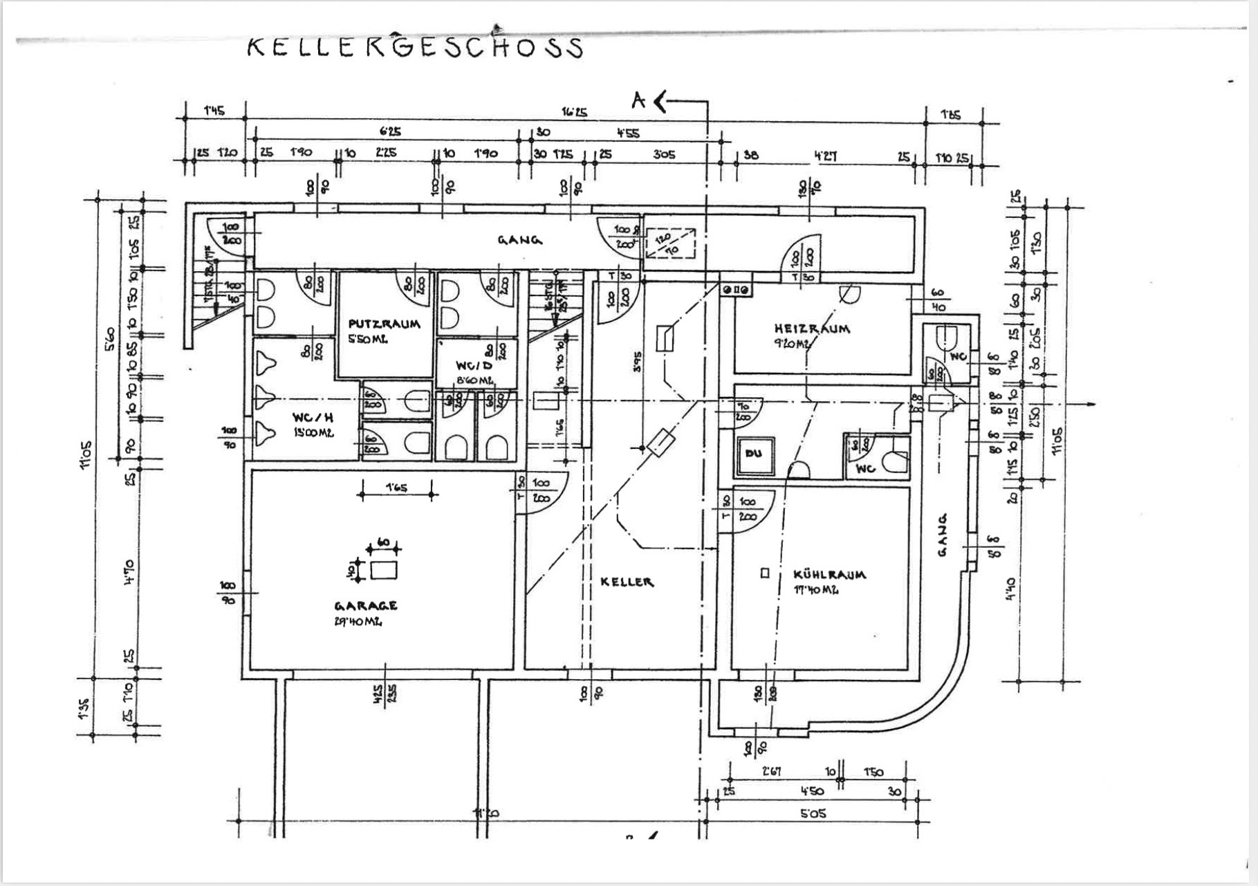 Grundriss Kellergeschoss